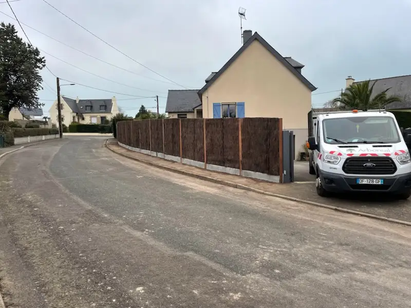 Palissade en brande de bruyère – Jardin de particulier